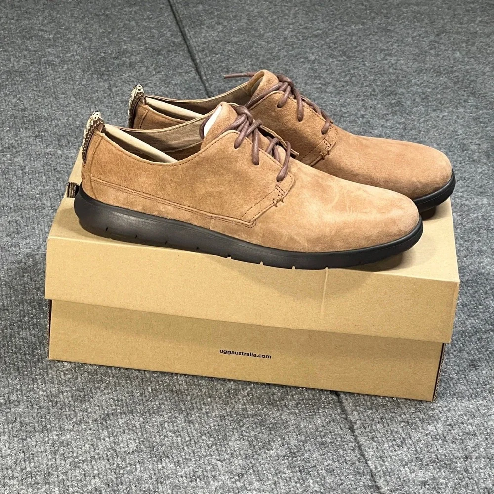 UGG‎ Australia Bowmore Chestnut Suede Lace Up Oxford Shoes 1006692 Mens 8